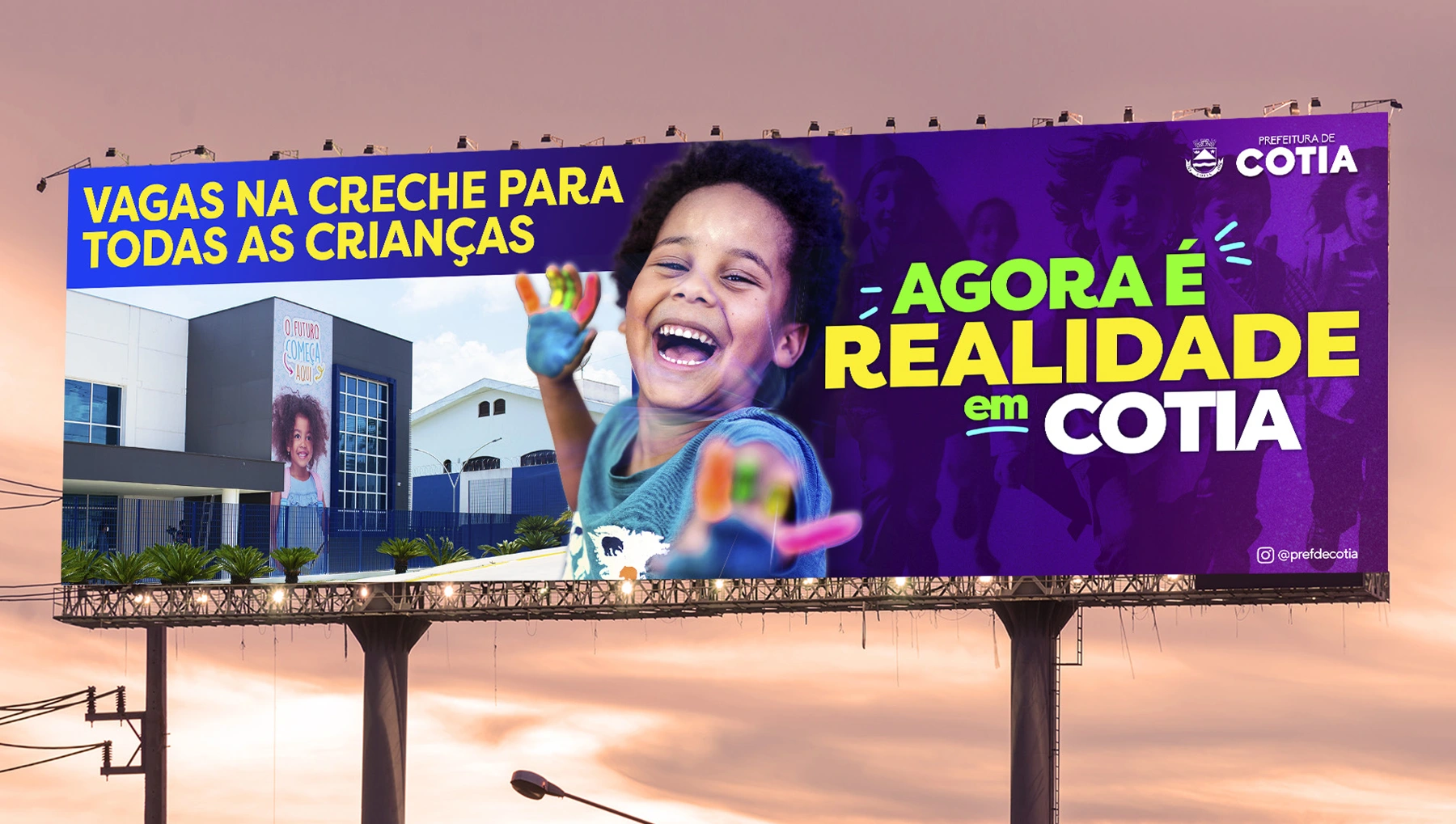 AGORA É REALIDADE EM COTIA.